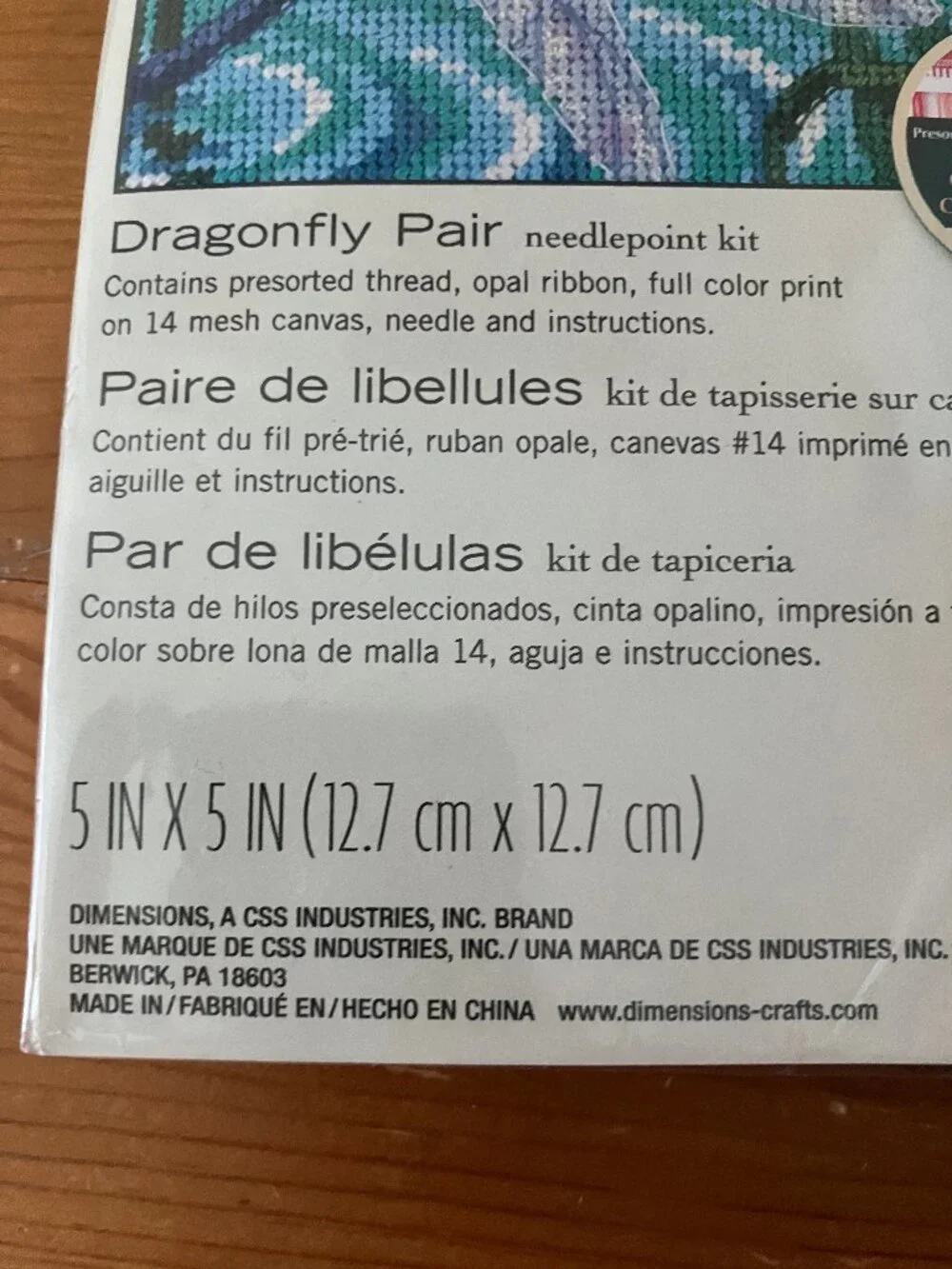 Dimensions Mini  Needlepoint Kit Design 